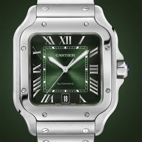 santos green cartier|cartier santos green dial 2023.